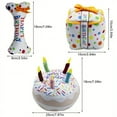 thumbnail image 4 of Plush Pet Toy, Birthday Cake Design Dog Chew Toy, Interactive Dog Squeaky Toys, Pet Toys, 4 of 4