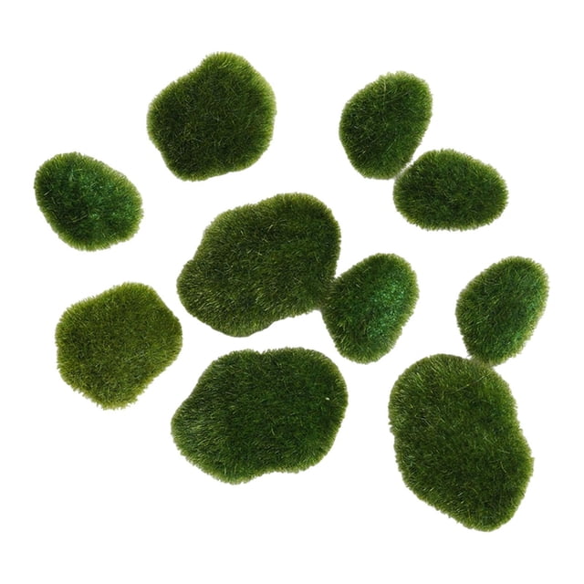 Elodie 10 Pieces Artificial Rocks Flower Pot Decor for Terrariums Crafts Decor