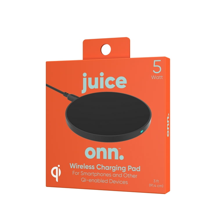 onn. 5W Wireless Charging Pad, Black