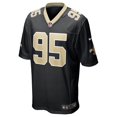 thumbnail image 2 of Men's Nike Albert Huggins Black New Orleans Saints Player Game Jersey, 2 of 4