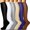 6 Pairs Black White Gray Beige Blue Brown, variant on 6 Pairs Copper Compression Socks for Women & Men Circulation 15-20 mmhg - Better Blood Flow, Swelling, Best Support for Medical, Running, Nursing