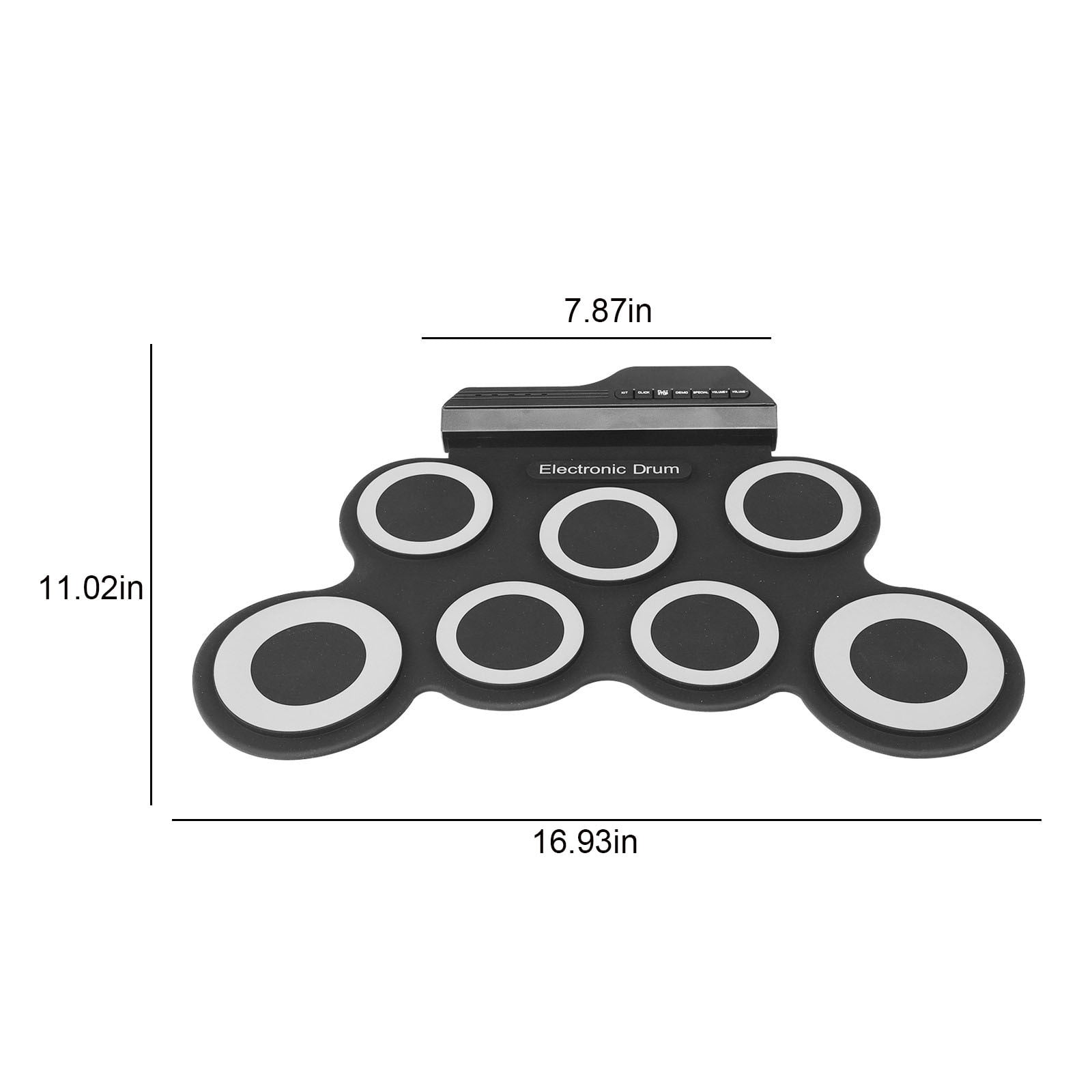 karymi Electronic Drum Set, Folding Hand Roll Electronic Drum Roll Up Drum Practice Pad Kit, Drum Pedals Drum Sticks , Great Holiday Birthday Kids Family Gifts