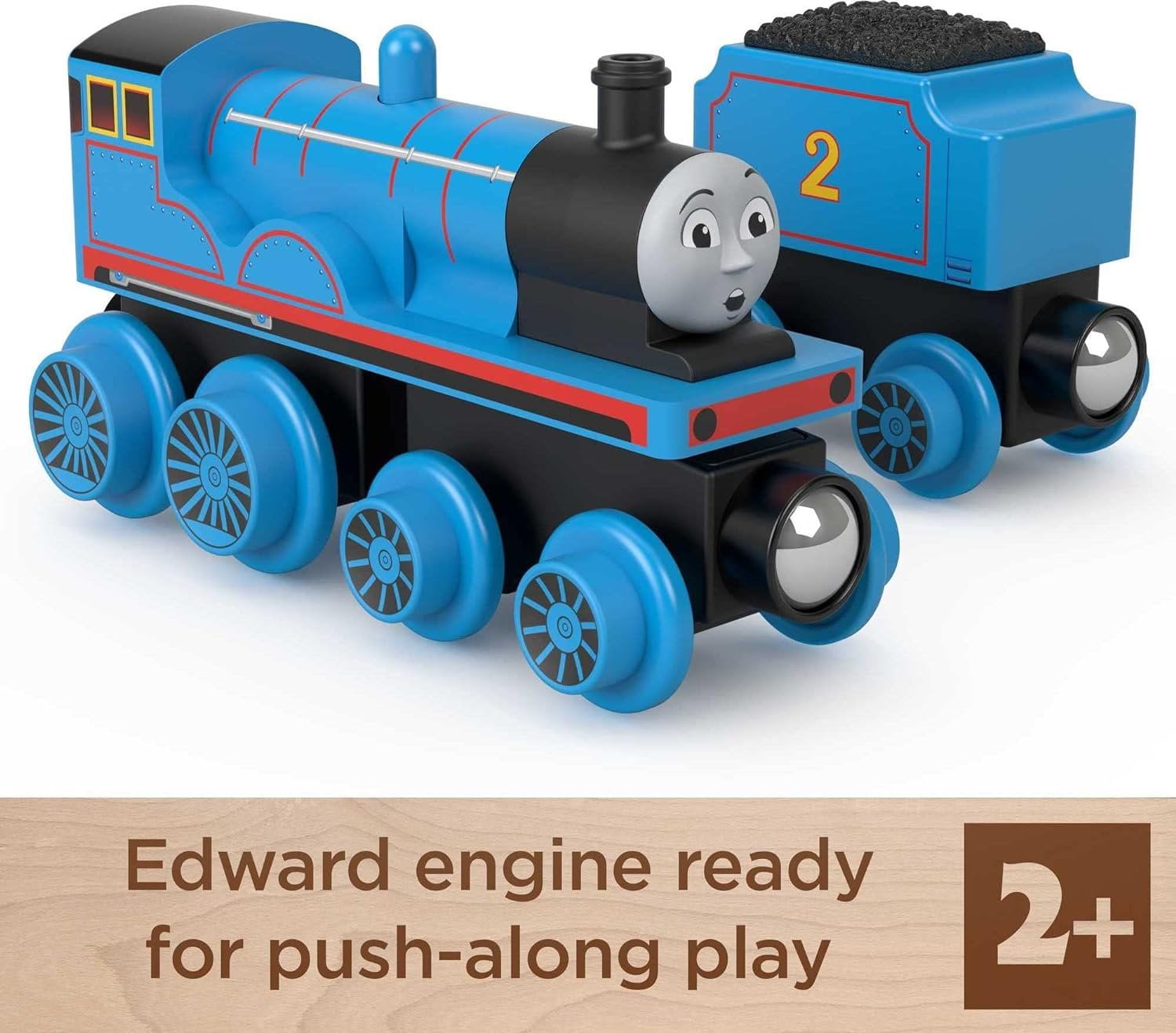 Fisher-Price Thomas & Friends Wooden Railway Edward Engine and Coal-Car