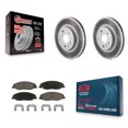 thumbnail image 1 of Transit Auto Front Coated Disc Brake Rotors and Ceramic Pads Kit for Car Cadillac CTS KGC-100046, 1 of 11