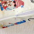 thumbnail image 5 of kareou Cute Beach Gnomes Pillow Case Cover Double Sides Print,Beach Soft Square Pillow Cover 2 Pack,Nautical Anchor Rudder Decorative Throw Couch Sofa Pillow Cover,20"x 20", 5 of 6