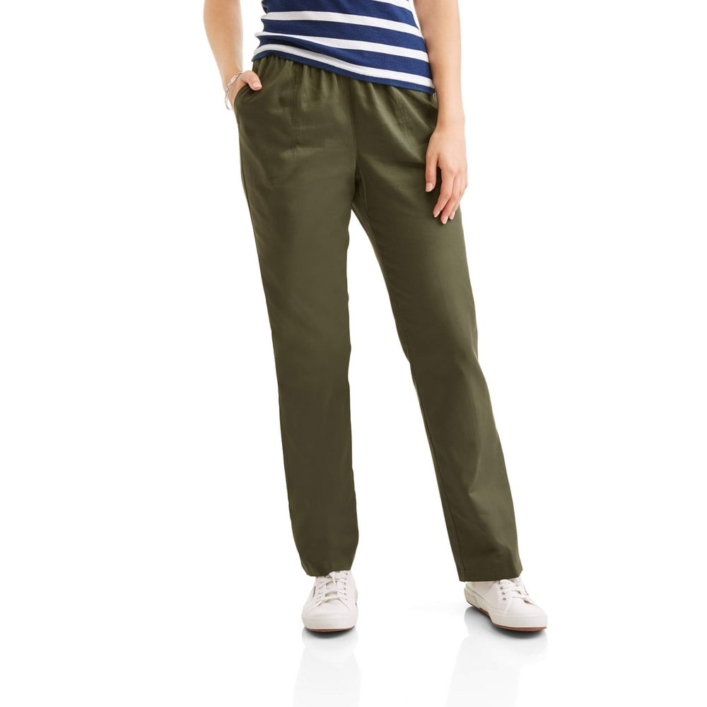 White Stag - Women's Woven Pull-On Pants - Walmart.com - Walmart.com