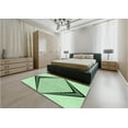 thumbnail image 5 of Ahgly Company Machine Washable Indoor Rectangle Transitional Mint Green Area Rugs, 2' x 3', 5 of 7