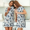 thumbnail image 4 of Naloa Underwater Animals 1 Print Women Nightgowns,Womens Loungewear,Short Sleeve Sleepwear,Comfy Ladies Nightdress, 4 of 6