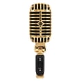 thumbnail image 1 of Professional Wired Vintage Classic Microphone Dynamic Vocal Mic Microphone for Live Performance Karaoke(Gold), 1 of 5