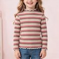 thumbnail image 2 of WXFAZCVU Girls' Long Sleeved T Shirt Cotton Pullover Tops Versatile Fall Clothes Going Out Size 5-6 Years, 2 of 4