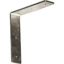 Ekena Millwork 2"W x 8"D x 8"H Hamilton Steel Bracket, Stainless Steel