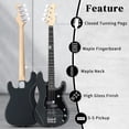 thumbnail image 3 of Ktaxon 46" Electric Bass Guitar Kit with 20W Amplifier, P Bass Style, 4 String, Black, 3 of 9