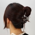 thumbnail image 3 of Unique Bargains 1pc Metal Hair Claws Hair Clips Hair Barrettes for Women Silver Tone 4.65''x1.85''x1.42'', 3 of 7