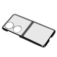 thumbnail image 4 of Funda protectora plegable para teléfono móvil, carcasa de PC galvanizada para teléfono móvil de bolsillo Huawei P50, color negro, 4 of 12