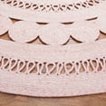 thumbnail image 3 of SAFAVIEH Cape Cod Donna Geometric Polyester Area Rug, Pink, 3' x 3' Round, 3 of 7