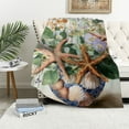 thumbnail image 4 of FCXZI Durable Soft Flannel Blanket Vase Starfish Flowers Multi-Purpose 30*40in, 4 of 7