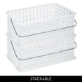 thumbnail image 4 of Medium Stackable Shower Caddy Basket for College Dorm or Bathroom - Shower Tote for Shampoo and Body Wash - Made in USA, 4 of 8