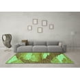 thumbnail image 3 of Ahgly Company Indoor Rectangle Abstract Turquoise Blue Modern Area Rugs, 8' x 10', 3 of 4