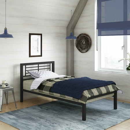 Yourzone Kids Metal Platform Bed Multiple Sizes Multiple Colors