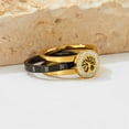 thumbnail image 3 of PAMTIER Women's Stainless Steel Jewelry Simple Tree of Life Roman Numeral Stacking Ring Gold Size 7, 3 of 5