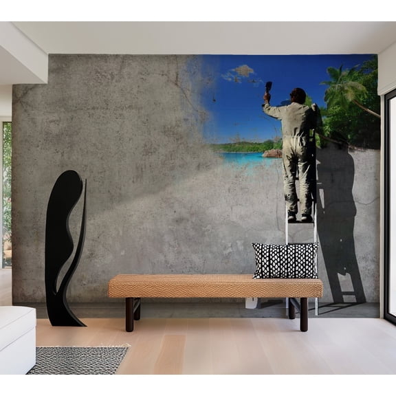 Tiptophomedecor Street Art Wallpaper Wall Mural - Creative Process