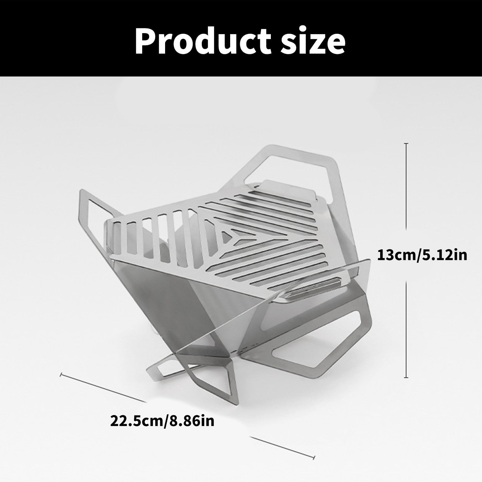 Portable BBQ Grills Stove Outdoor Small Camping Picnics Grills Detachable Charcoal Firewood Stove for Picnics Hiking