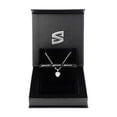 thumbnail image 2 of SERASAR 925 Sterling Silver Necklace "Love" with 18k Gold Plating, Silver, Including Gift box, 2 of 5