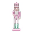 thumbnail image 3 of GUOOL Nutcracker Figurine Craft Christmas Decoration for Christmas Tree Shelf Home Pink, 3 of 9