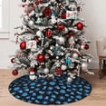 thumbnail image 4 of KLL 36" Christmas Tree Skirt Blue Octopus Xmas Tree Skirts Mat for New Year Xmas Holiday Party Indoor Outdoor Home Decoration, 4 of 5