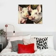 thumbnail image 4 of Nawypu  Baby Pigs Animal Yellow Watercolor Painting Canvas Wall Art, Multi-Color, 4 of 4