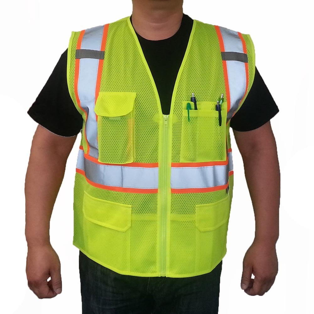 3C Products ANSI/ISEA 1072015 Class 2 Safety Green Ultra Soft Mesh