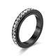 thumbnail image 1 of Anillo fino antiestrés de acero inoxidable para mujer, cadena de circonia cúbica, giratorio, alivio de la ansiedad, anillos giratorios, joyería Punk, 1 of 2