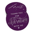 thumbnail image 1 of Inkdotpot Silver Foil Paper Hang Tag ThankYou For Celebrating With Me Birthday Favor Tag 50 Piece, 1 of 1
