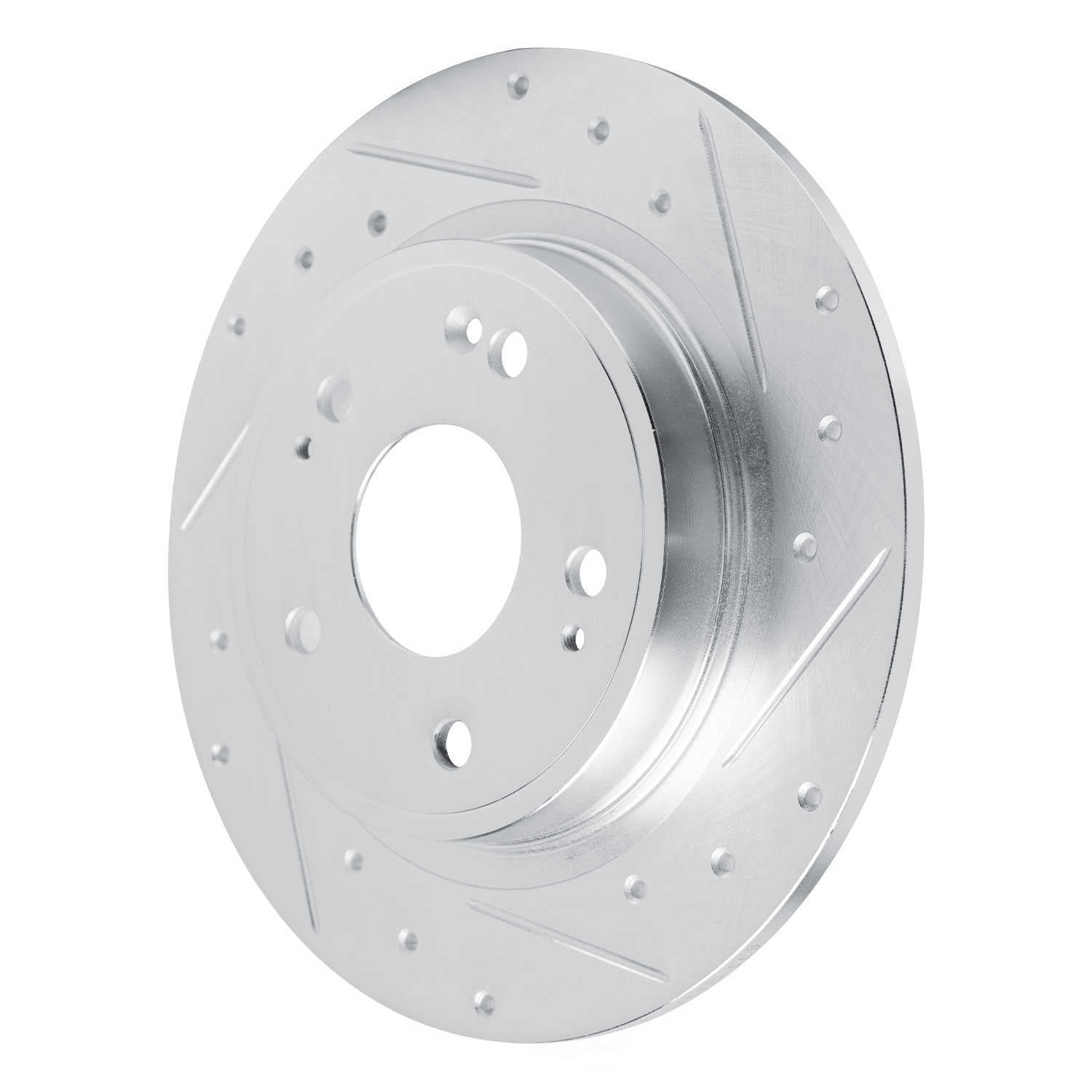 Dynamic Friction Company 631-59073R DFC Brake Rotor - Drilled And Slotted - Silver