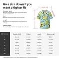 thumbnail image 5 of Goofa Avocado and Hearts Printed Men's Casual Short-sleeved Shirt,Lightweight Breathable Button-down,Summer Casual men's top,Versatile Fashion shirt-, 5 of 7