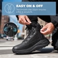 thumbnail image 4 of Bota táctica para hombre NORTIV 8 con puntera ancha talla 11 negra, 4 of 9