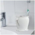 thumbnail image 3 of nu steel Compton Toothbrush Holder in Marble Patterned Resin RES854-4H, 3 of 5