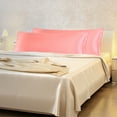 thumbnail image 2 of PiccoCasa Satin Body Pillowcases 2 Pcs Soft with Zipper Closure Light Coral 20"x48", 2 of 7