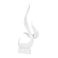 thumbnail image 4 of CoudarTitie Abstract Sculpture Aesthetic Collection Creative Flame Statue Resin Figurine for White, 4 of 9