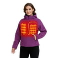 thumbnail image 5 of ORORO Women's Heated Jacket With Battery Pack and Detachable Hood (Purple,S), 5 of 7