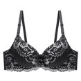 thumbnail image 4 of ALLLIST Women Bras Underwire Black Color Block Bralette Cozy T Shirt Women Lingerie Size 36-43, 4 of 4