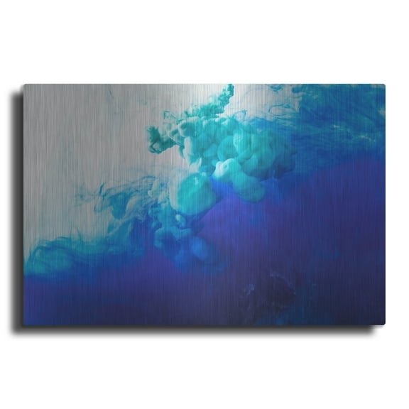 Luxe Metal Art 'Ice' by Luxe Portfolio, Metal Wall Art, 24"x16"