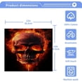 thumbnail image 4 of 2PCS Flame Skull Towels Cotton Washcloths Set,Quick Drying & Absorbent Soft Bathroom Hand Towel Lightweight & Portable Fingertip Towel Decor Gift, 4 of 7