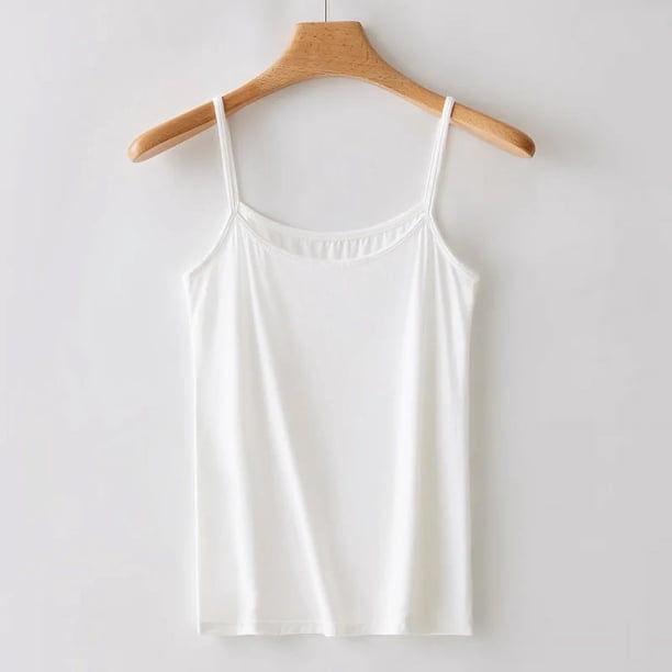 Top blanco Sexy para mujer, camiseta sin mangas informal negra con cuello redondo, Top deportivo de gran tamaño para Fitness, camisolas 2024