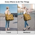 thumbnail image 4 of Sunflower Women's Large Weekend Travel Bag Moving Canvas Handbag Thick Double Layer Beach Weekend Travel Unisex Hospital Maternity Delivery with Toiletry Waterproof, 4 of 5