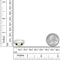 thumbnail image 3 of Gem Stone King 925 Sterling Silver White Ethiopian Opal Black Onyx and White Moissanite Engagement Ring for Women (1.03 Cttw, Gemstone, Round Cabochon 6MM and 3MM, Size 6), 3 of 4