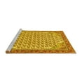 thumbnail image 2 of Ahgly Company Machine Washable Indoor Round Persian Yellow Traditional Area Rugs, 6' Round, 2 of 4
