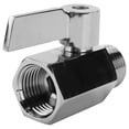 thumbnail image 1 of 304 Stainless Steel Mini Ball Valve(1/2 Inch Female x Male) NPT Thread, Water Flow Regulator Head Co, 1 of 5