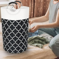 AZXY Fabric Laundry Hamper,Laundry Basket Collapsible,Large Dirty Clothes Hamper with Handles,Foldable Laundry Basket Storage for Bathroom,Clothes Hampers