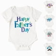 thumbnail image 4 of Baby Onesies Boy Happy First Fathers Day Outfit Newborn Infant Baby boy Girl Clothes Short Sleeve Romper Bodysuit Onesie, 4 of 5